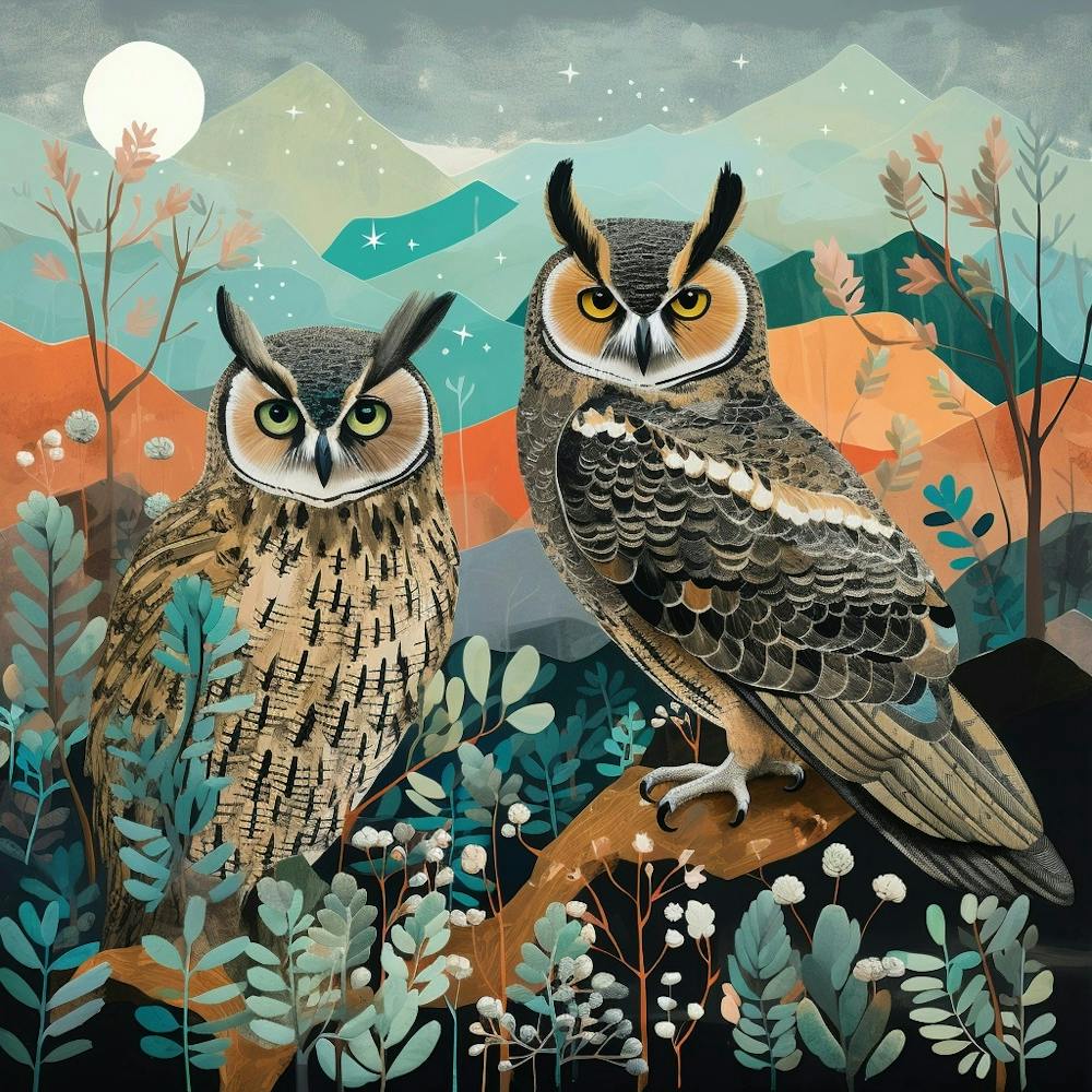 Bird In Nature Great Horned Owl 2