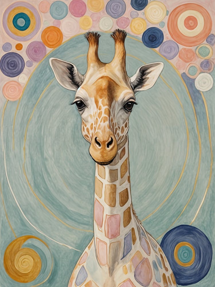 Giraffe In Pastel no3