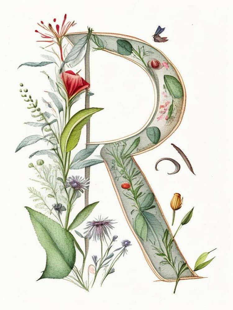 R, Letter, Alphabet Quentin Blake Illustration