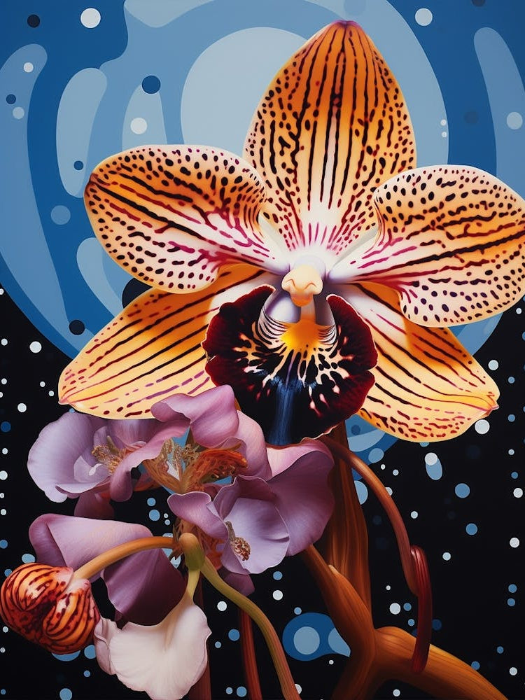 Surreal Florals Orchid 4 Flower Painting