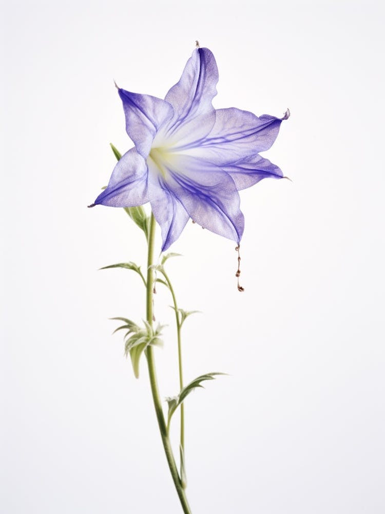 Pressed Wildflower Botanical Art Harebell 1