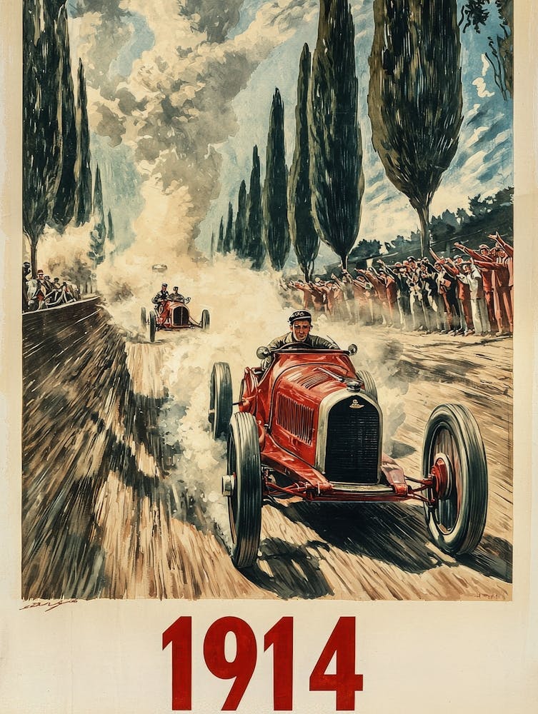 Aihrgdesign A Vintage Poster Of An Automobile Rally In 1914 F 35c266aa 0e61 43bf A36e 1b238fd365df 1