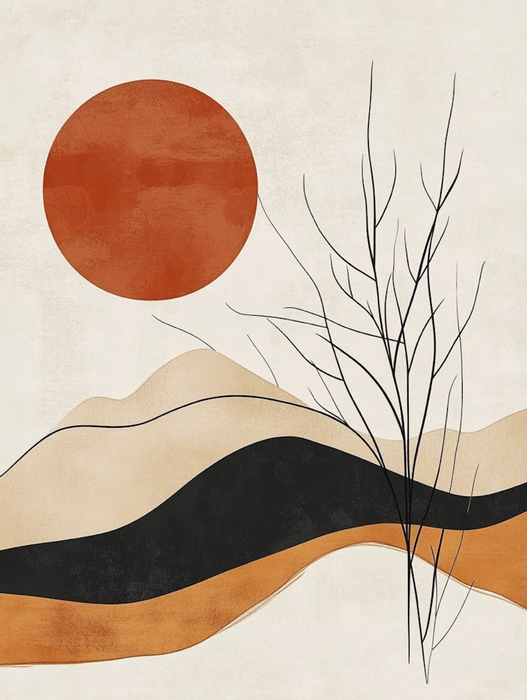 Abstract Landscape Canvas Print