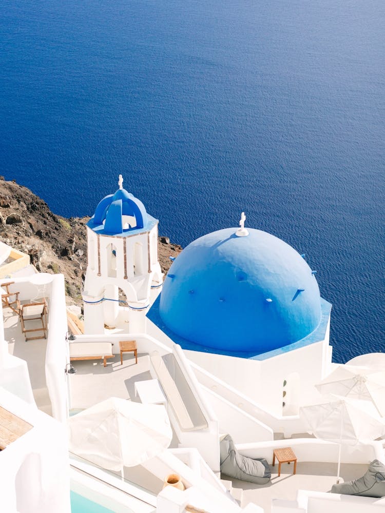 Blue Domes Of Oia