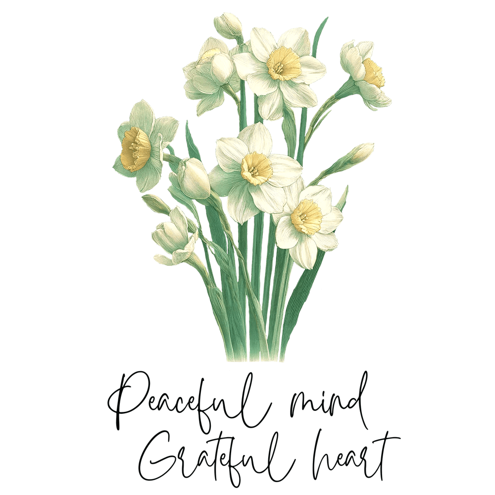 Narcissus Peaceful Mind Grateful Heart
