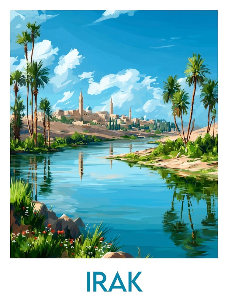 Affiche de voyage Irak