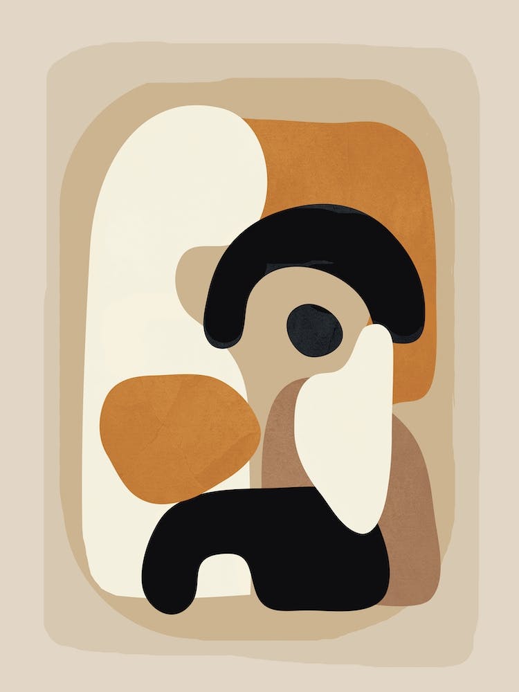 Minimal Abstract Shape Art 2