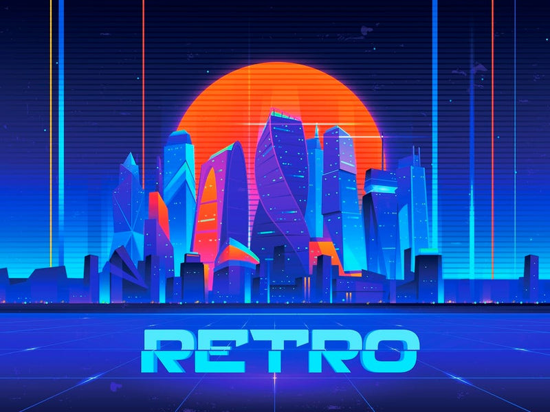 Synthwave Ville Néon - Rétro