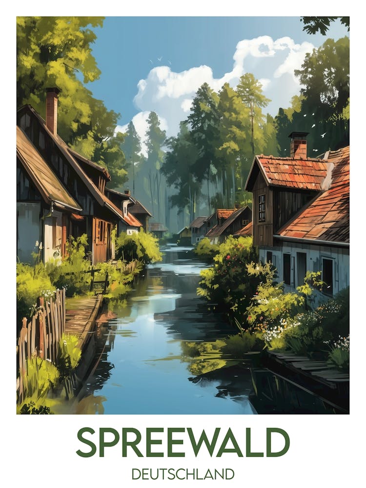 Affiche de voyage Spreewald