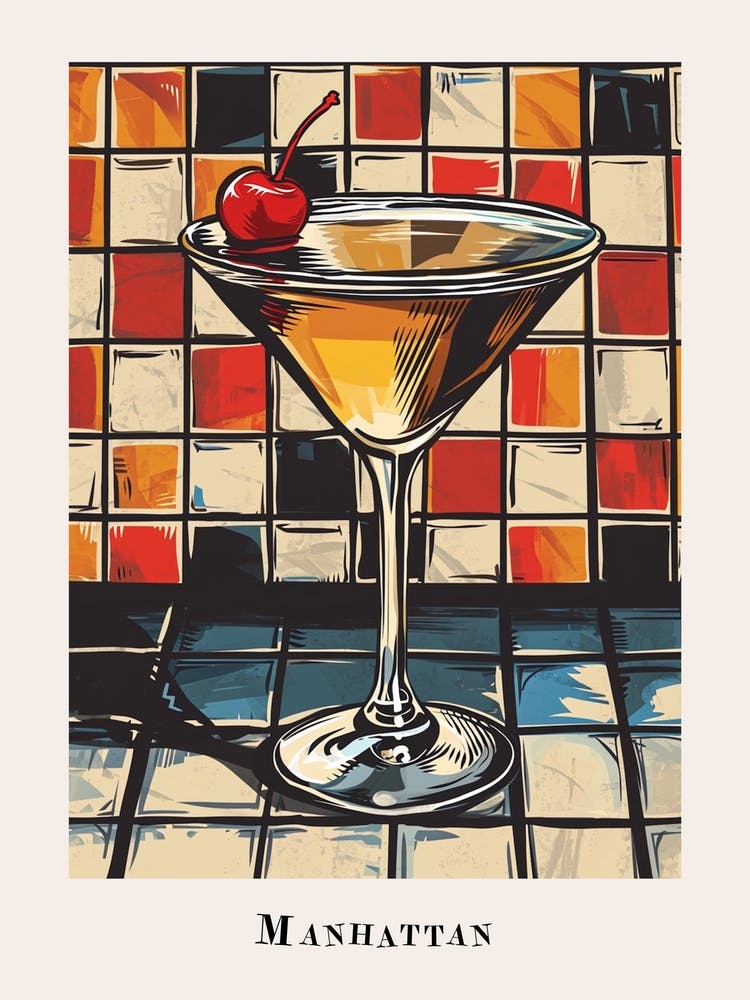 Manhattan Tile Poster 2