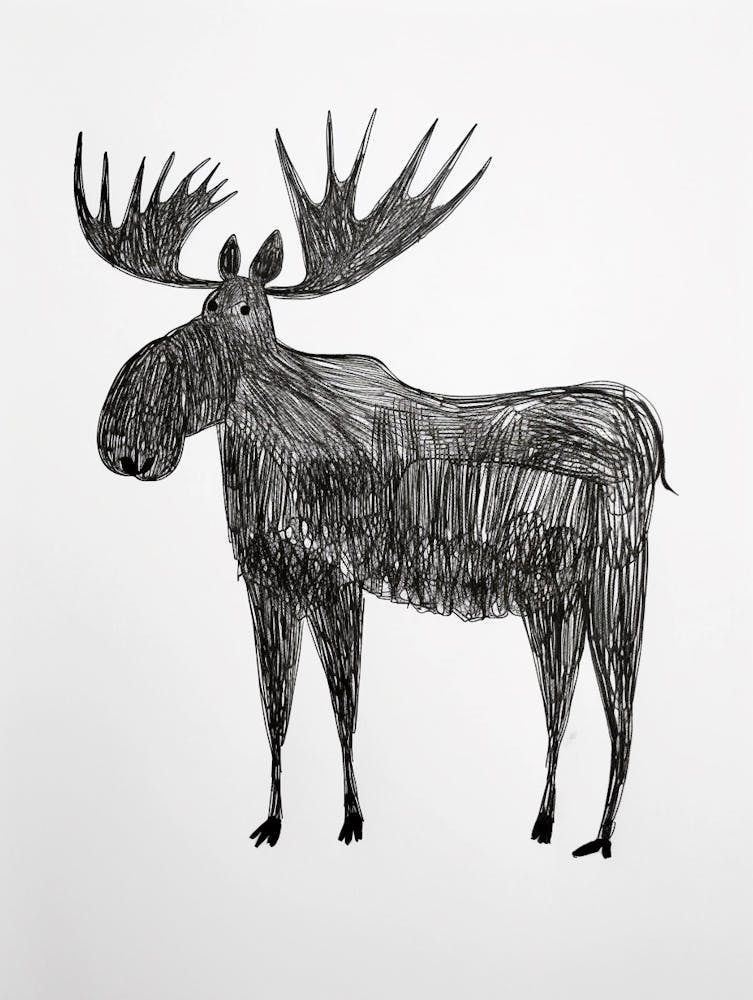 B&W Moose