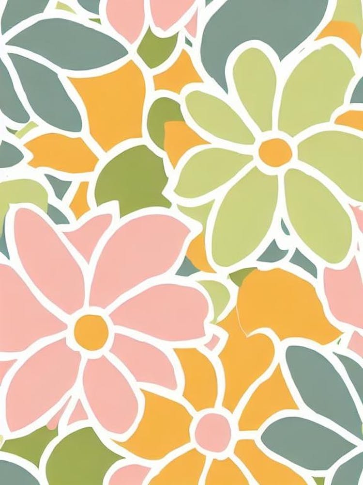 Daisies Pastel Floral 2 Flower