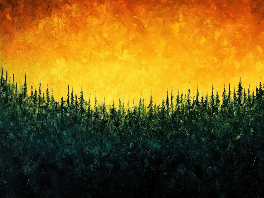 Sunset In The Forest 20