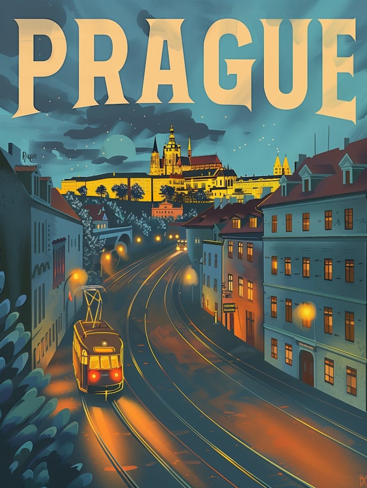 Prague At Night