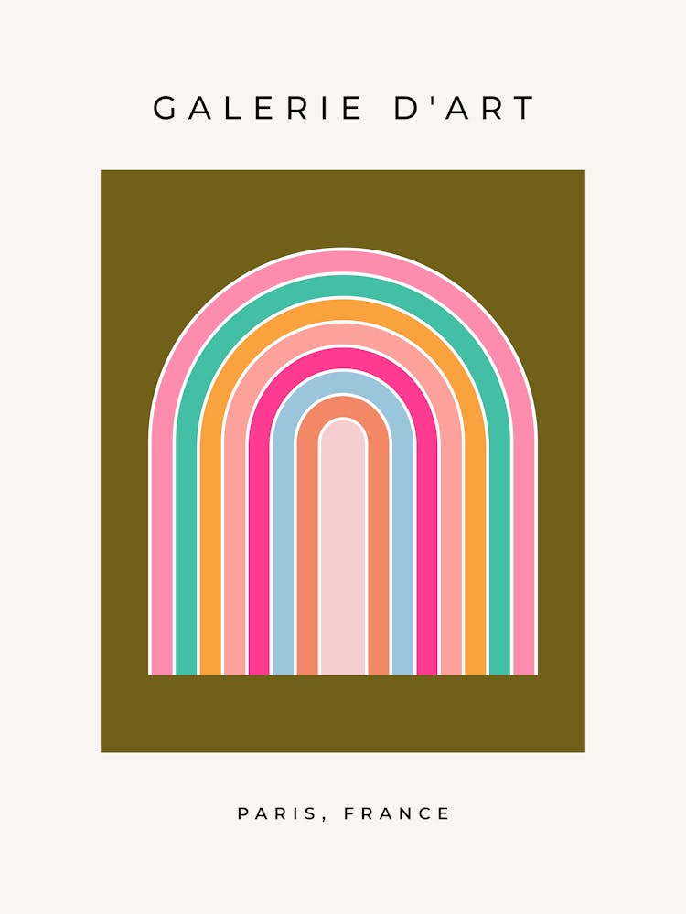 Retro Colorful Rainbow