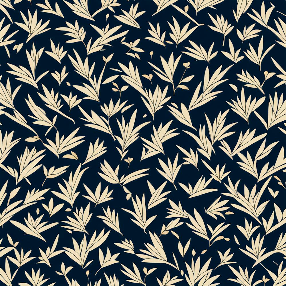 Mid Century inspired Pattern, Simple Shapes Of Geometry, Flat Art, Deep Navy Blue, 234