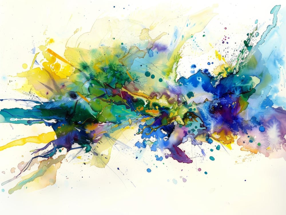 Abstract Watercolor Painting 74
