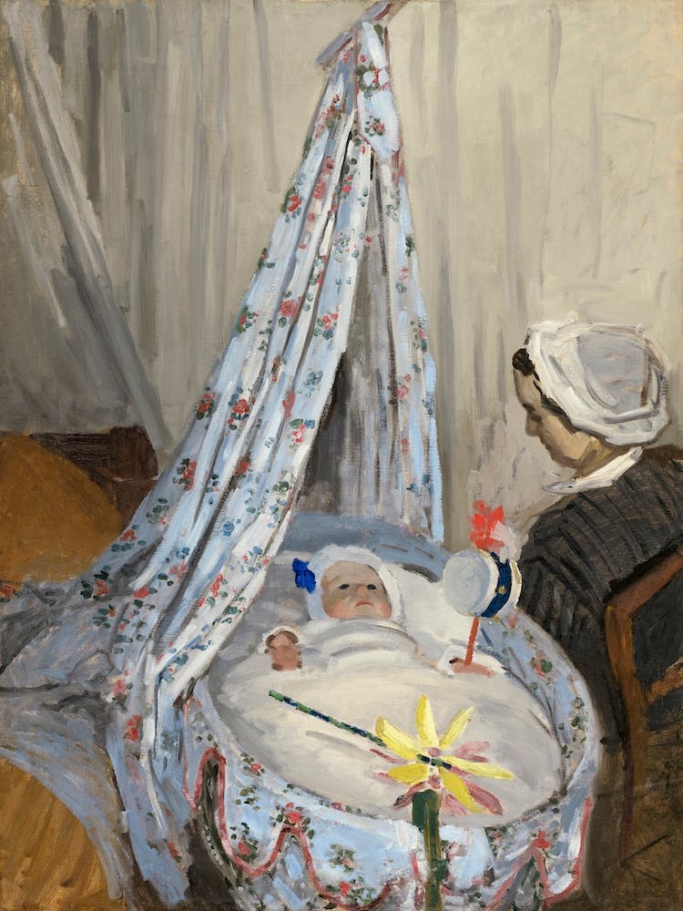 The Cradle Camille With The Artist's Son Jean (1867), Claude Monet