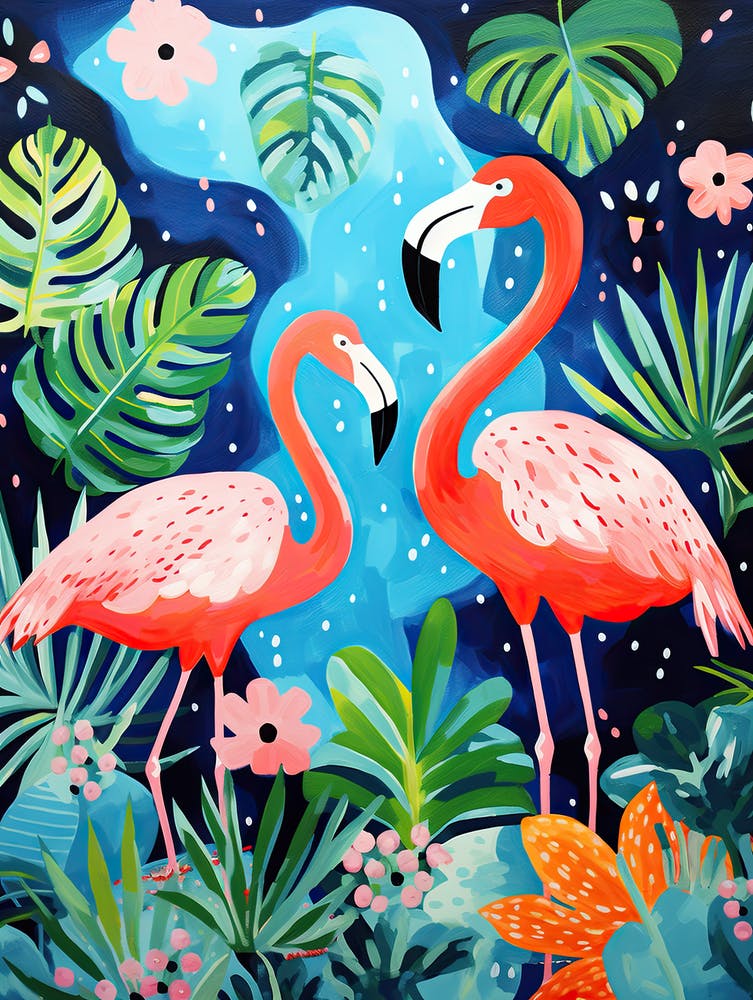 Flamants Roses, Inspiré de Matisse