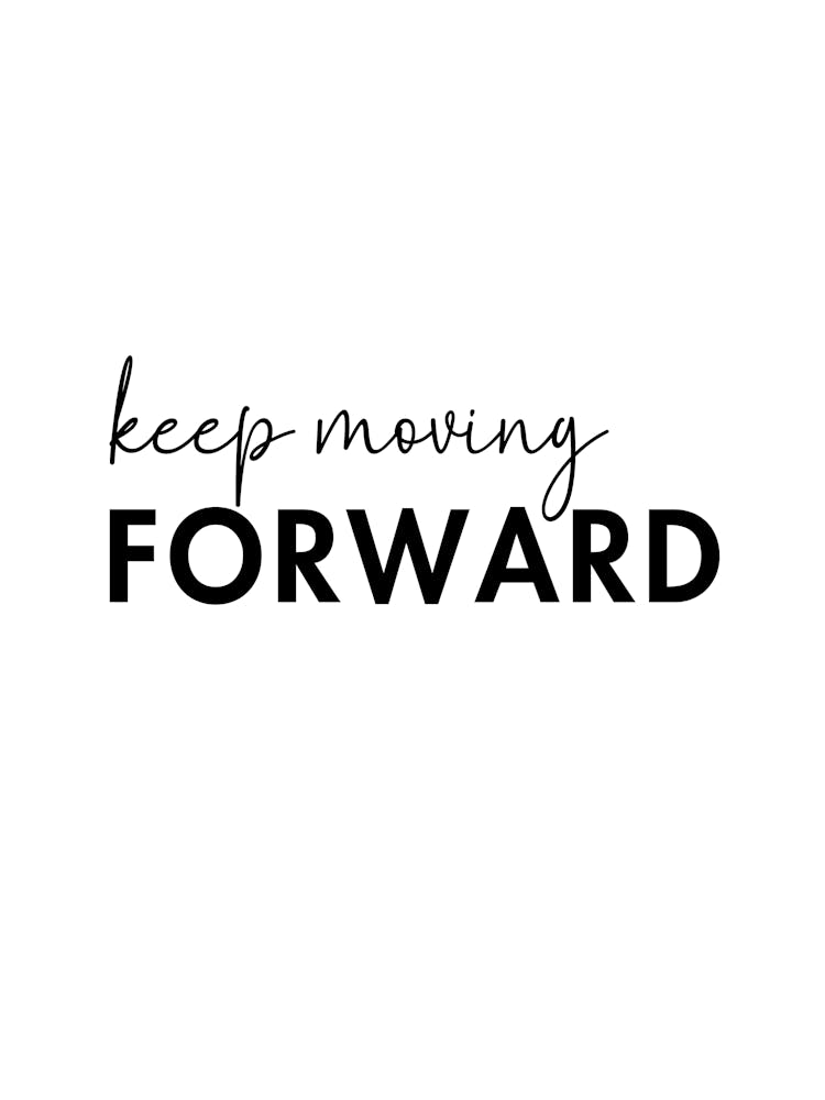 Keep Moving Foward Motivational Wall