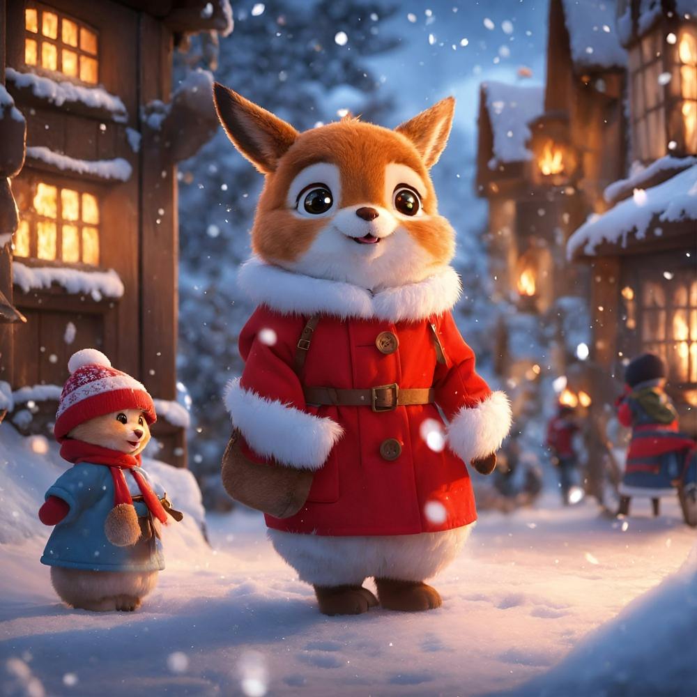 A Tale of a Cat Delighting in the Crisp Cold Snow