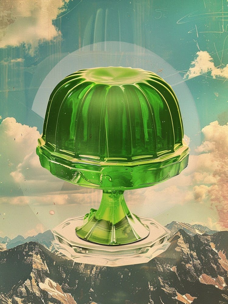 Green Jelly Retro Collage 6