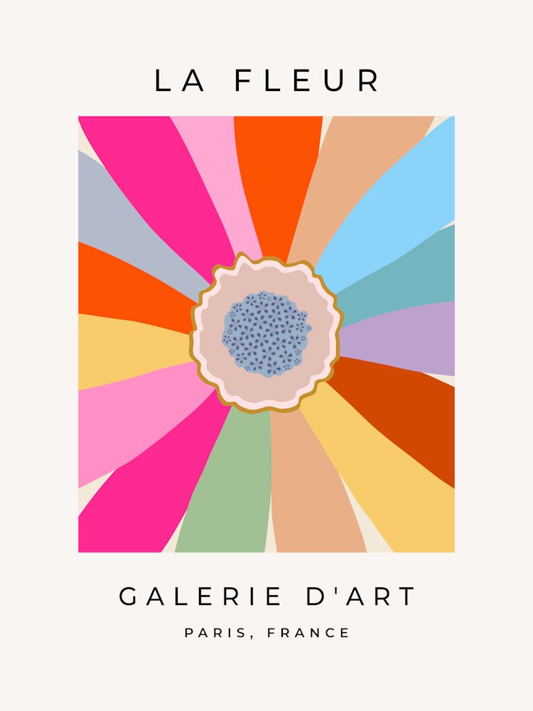 La Fleur | 09 - Retro Daisy Colorful Floral