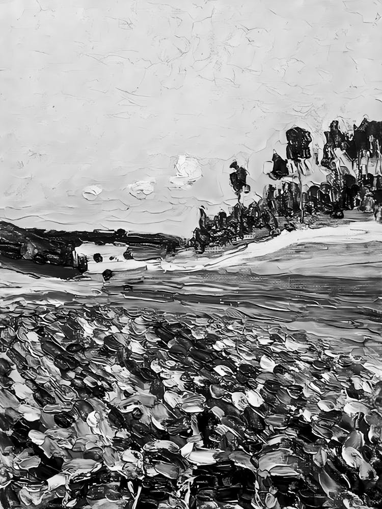 Field In Black And White