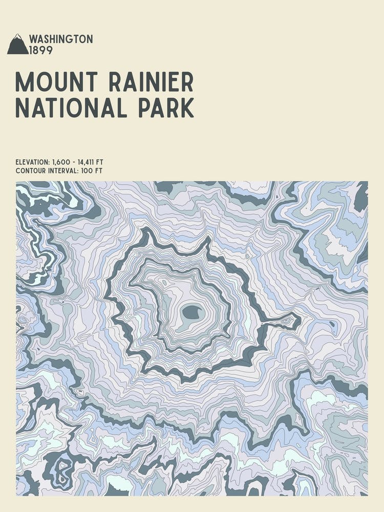 Mount Rainier National Park Series Washington Usa