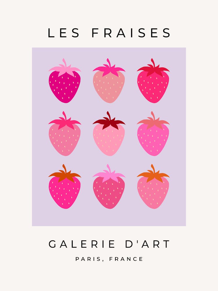 Les Fraises | 03 – Pink And Purple Strawberries Fruit