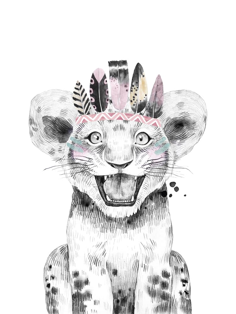 Safari Babies Tiger Feathers