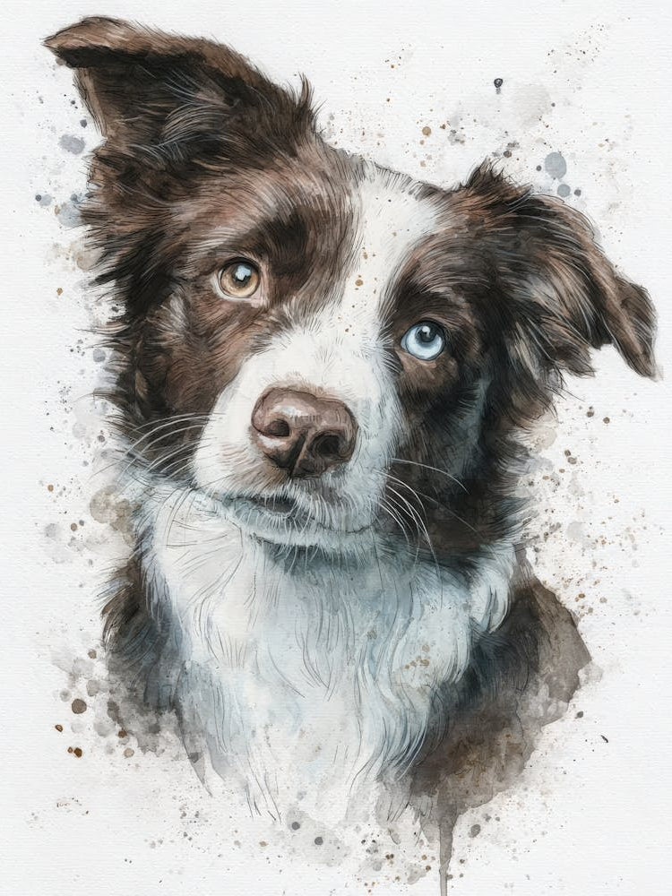 Aihrgdesign Isolated Watercolor Painting Of Dog Portraits Bor 5e8aff38 F328 46b4 96dc Dfcae8ad1e8a 1