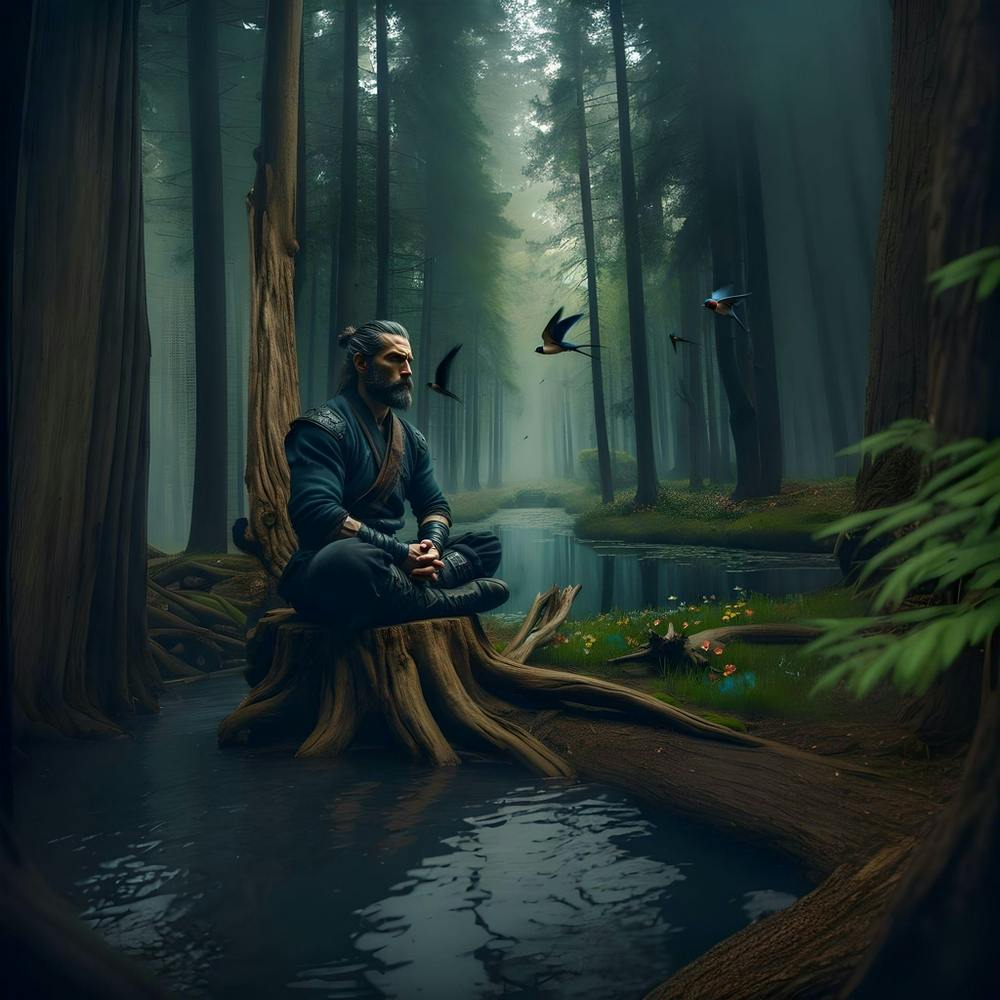 Meditation In The Forest 1