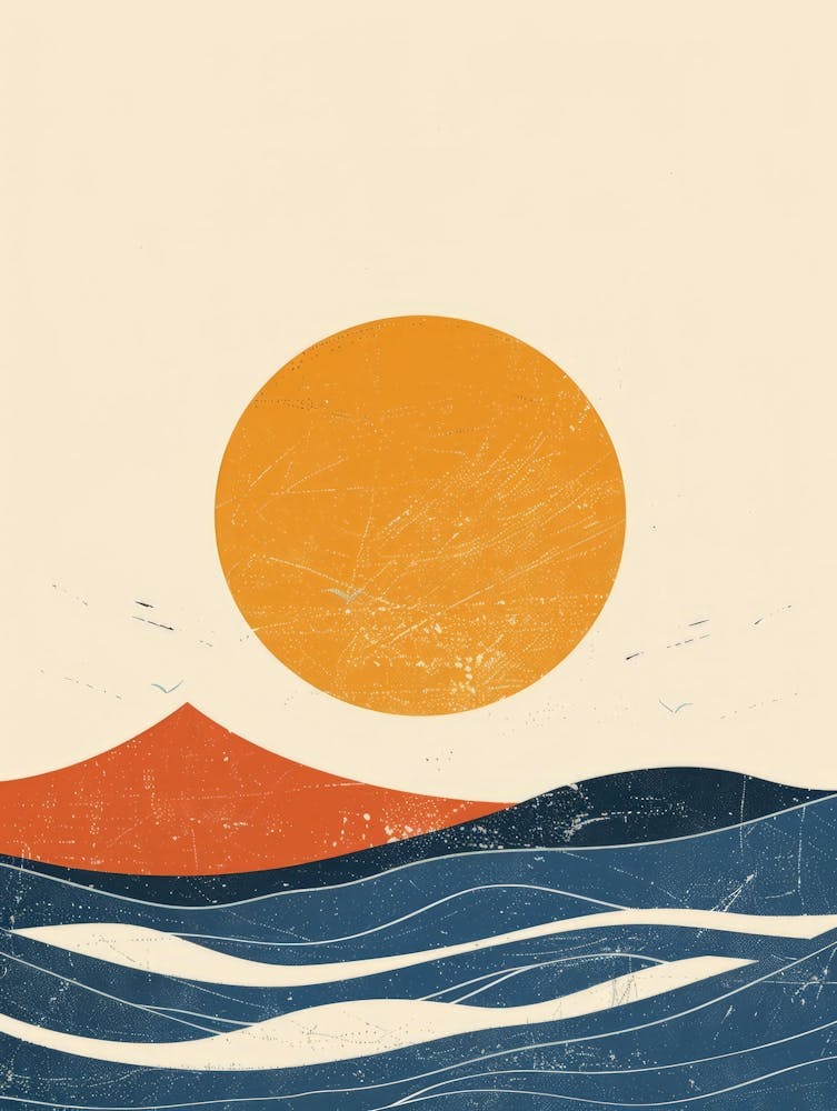 Sunset Over The Ocean 35