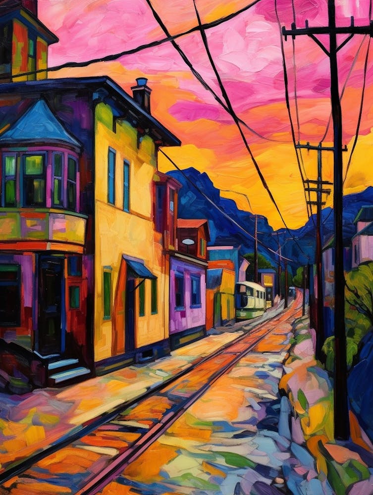 Tacoma Museum District Pointillism 3