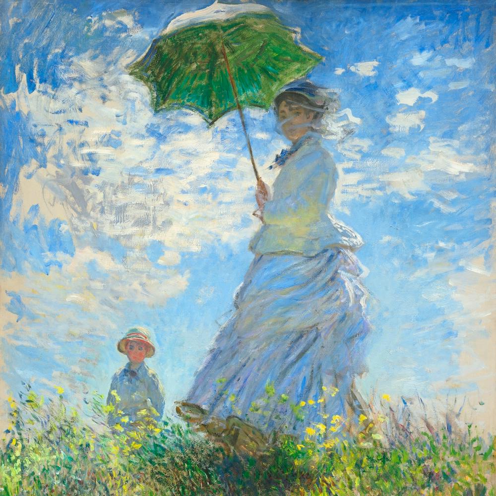 Claude Monet Woman Painting