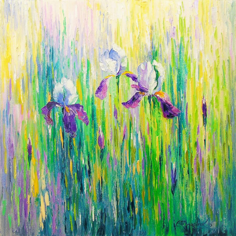 Delicate irises