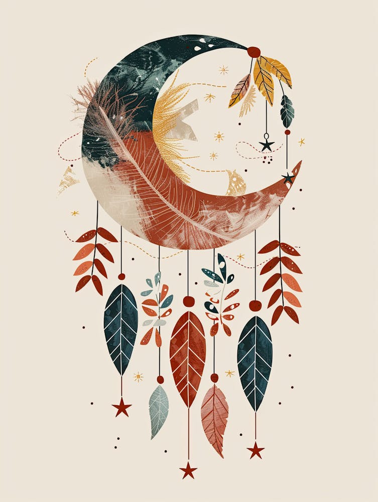 Celestial Pastels Mid Century Style