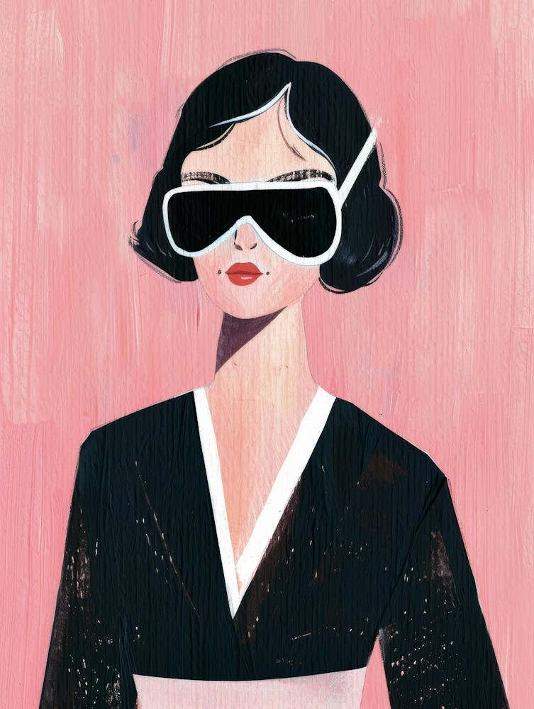 Asian Woman With Sunglasses