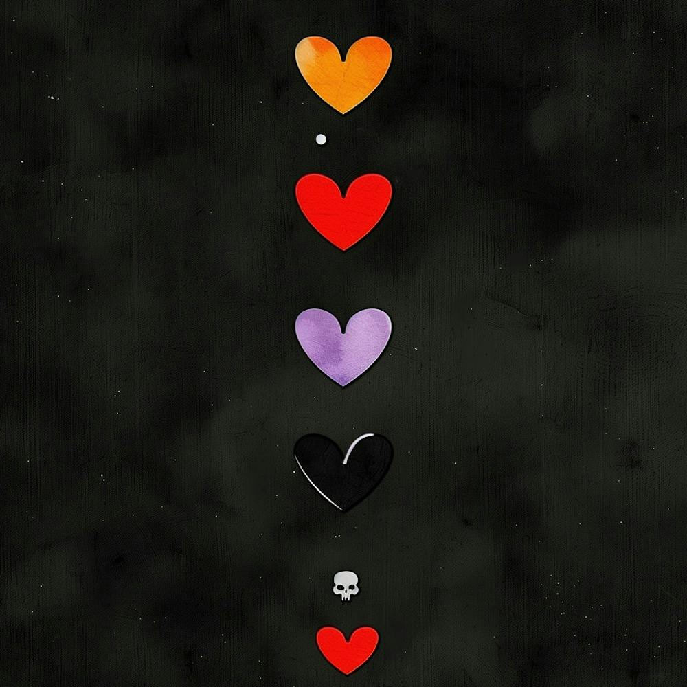 Hearts & Skull