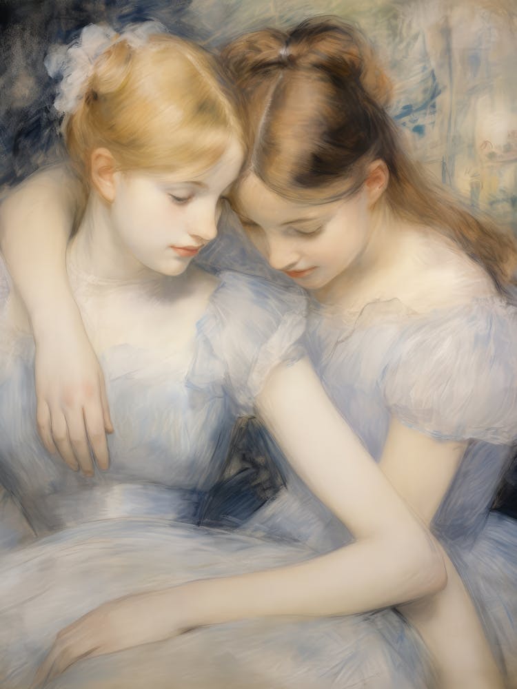Sisters Portrait Painting