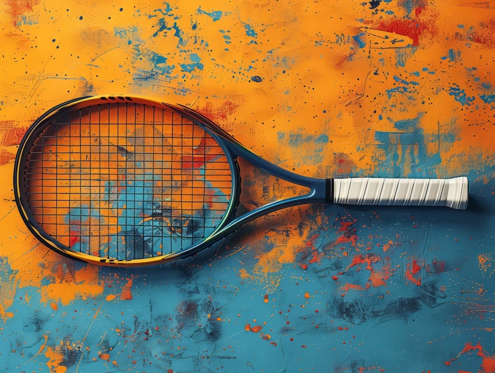 Blank Flyer Template For Tennis Colorful 2
