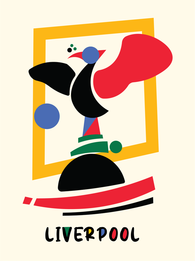 Liverpool Abstract Travel Poster 