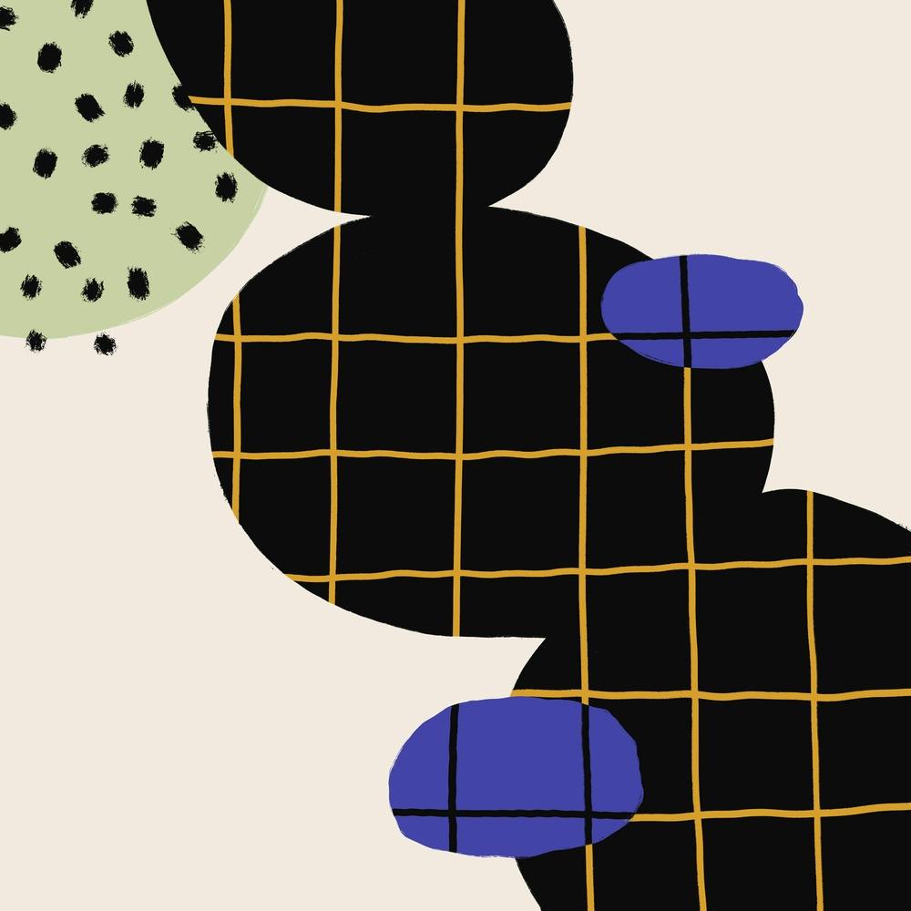 Bubbles And Square Grid Square