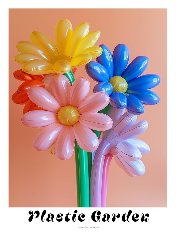 Traumhafte aufblasbare Blumen Poster Chrysantheme 2