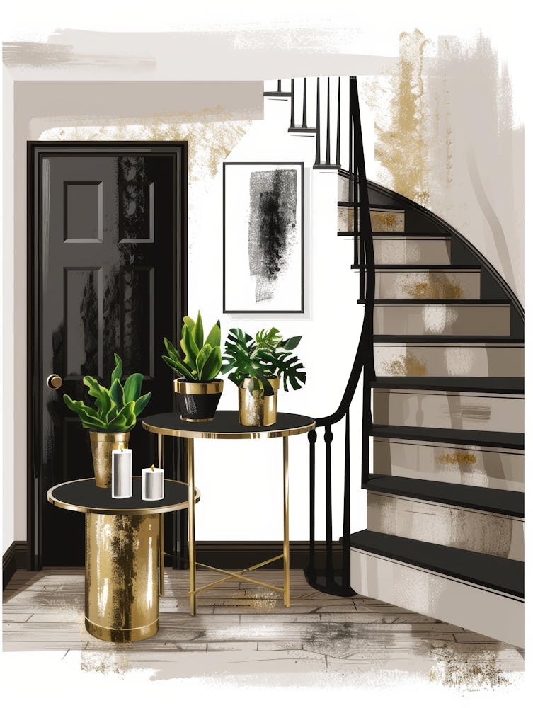 Black And Gold Interior Design
