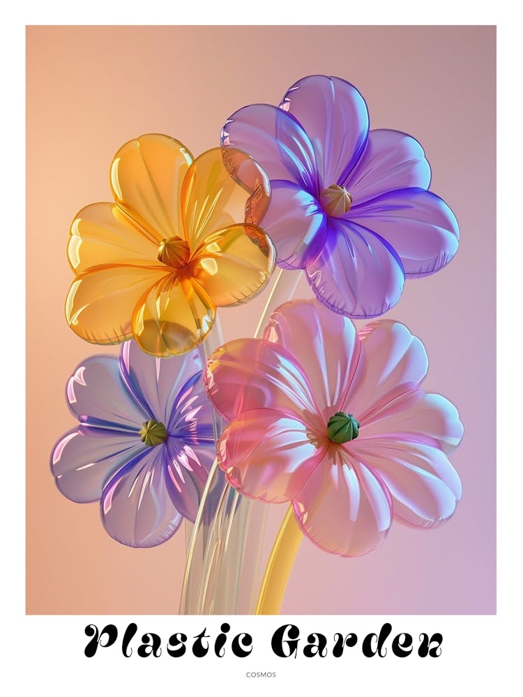 Dreamy Inflatable Flowers Poster Cosmos 2