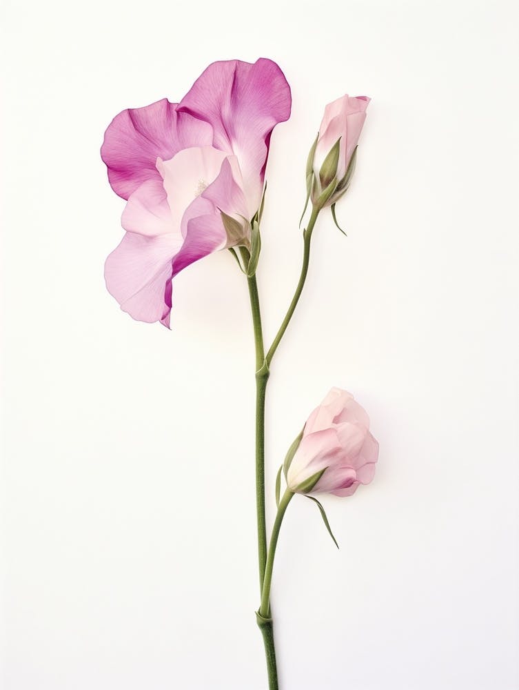 Pressed Flower Botanical Art Sweet Pea 2