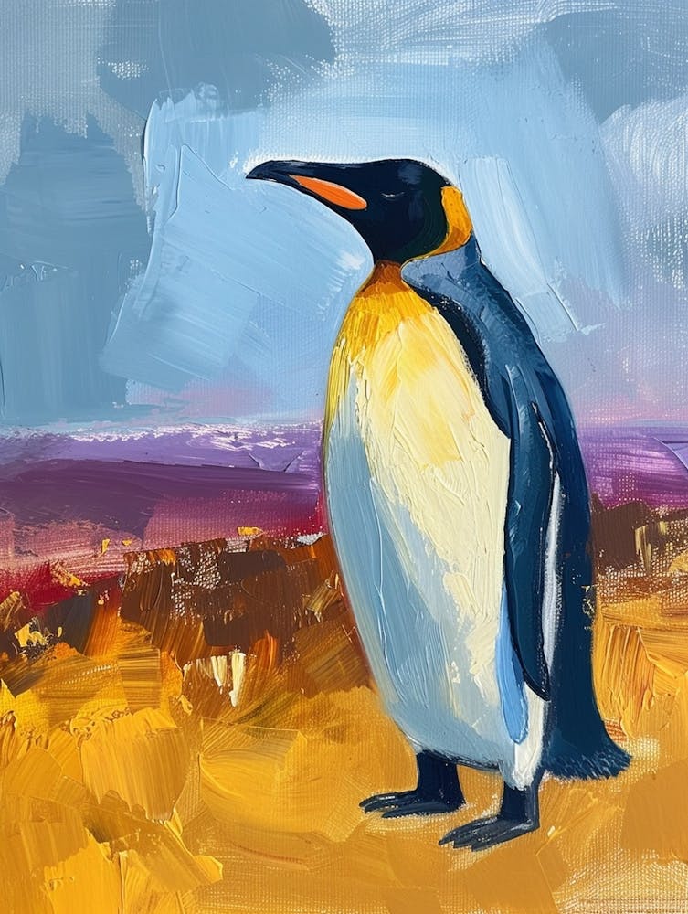 King Penguin Salisbury Plain Colour Block Painting 4