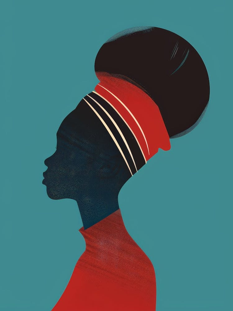 Silhouette Of African Woman 26